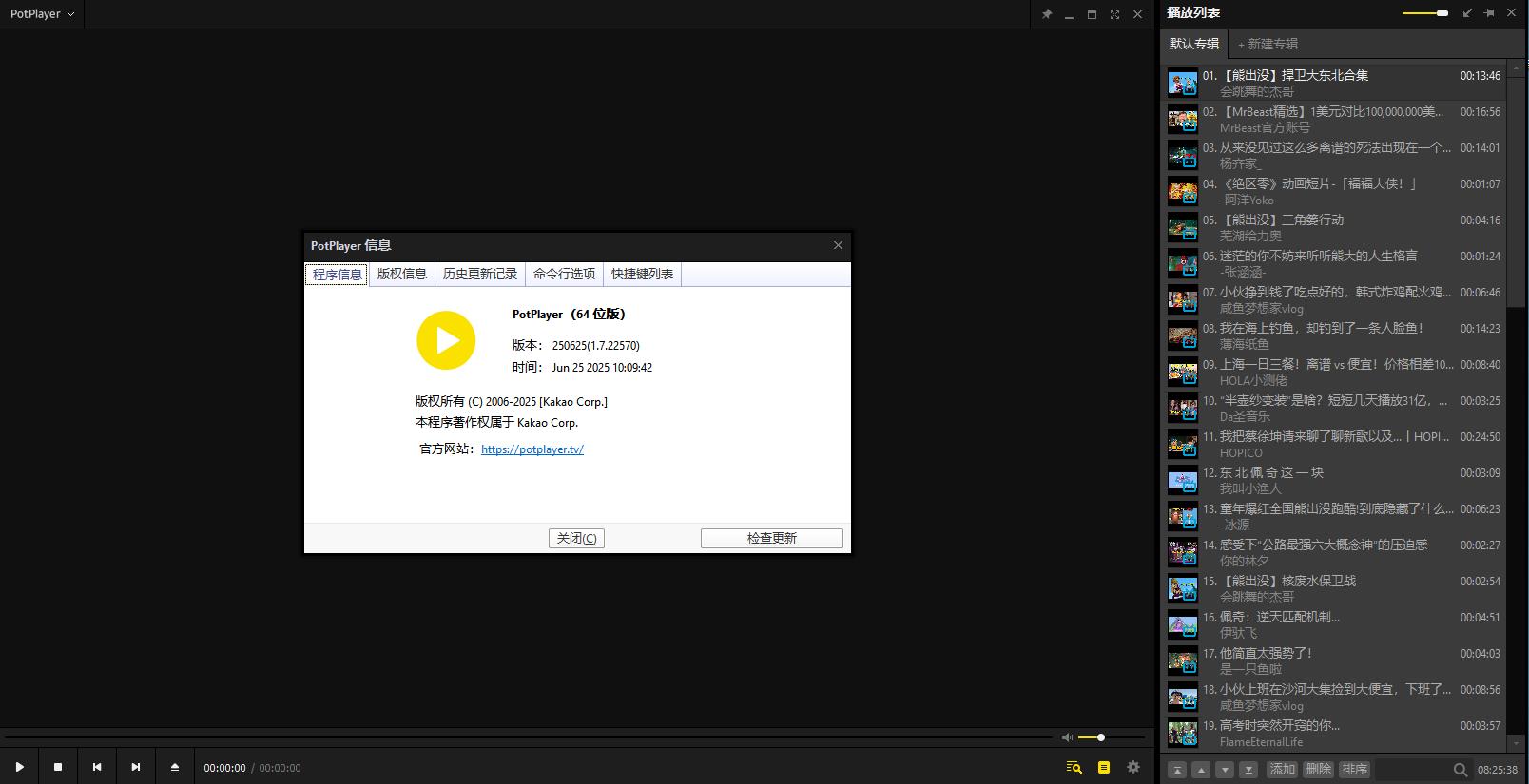 PotPlayer播放器官方最新版本下载 V250625